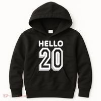 Hello 20 Funny 20th Birthday Kids Hoodie thumb 0