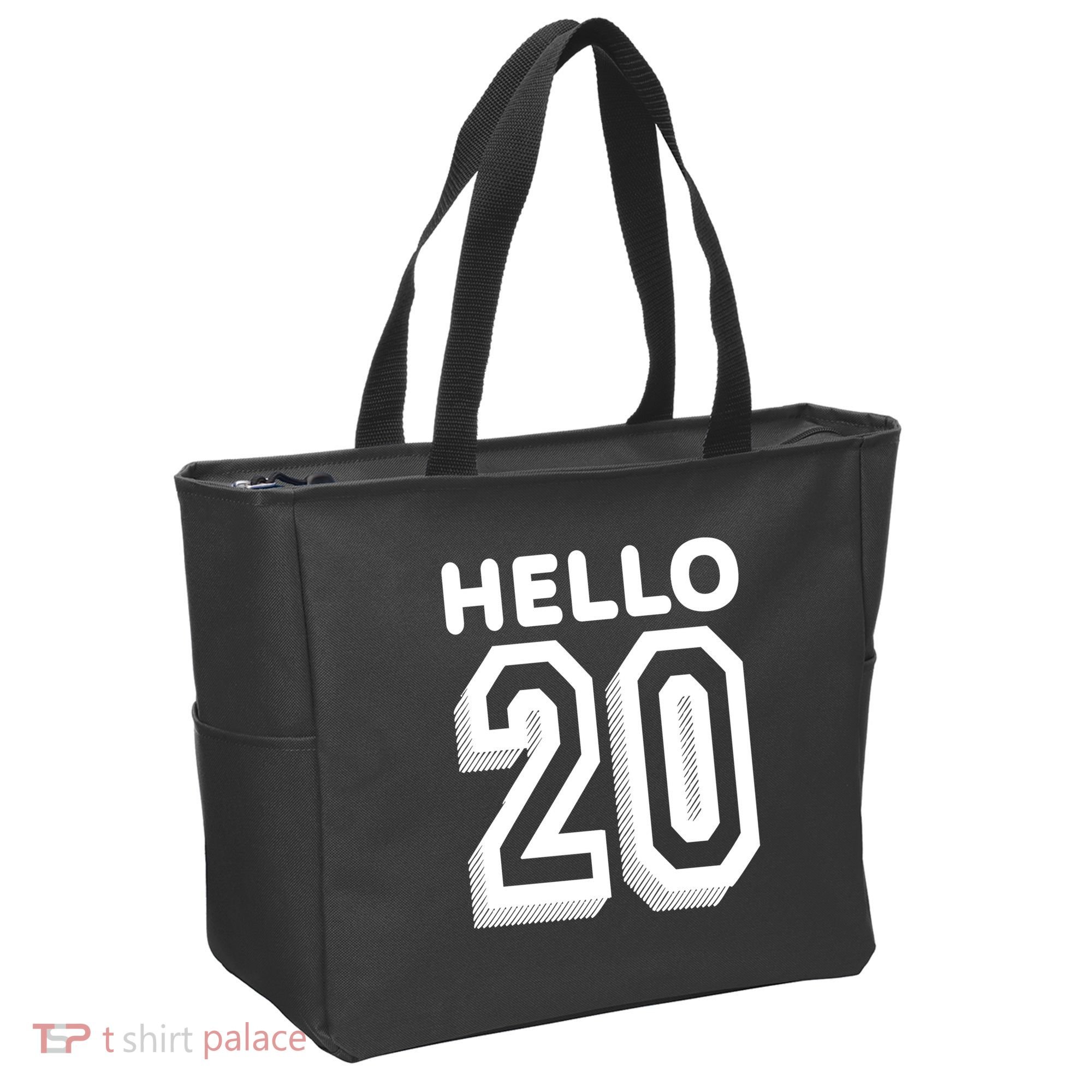 Hello 20 Funny 20th Birthday Tote Bag