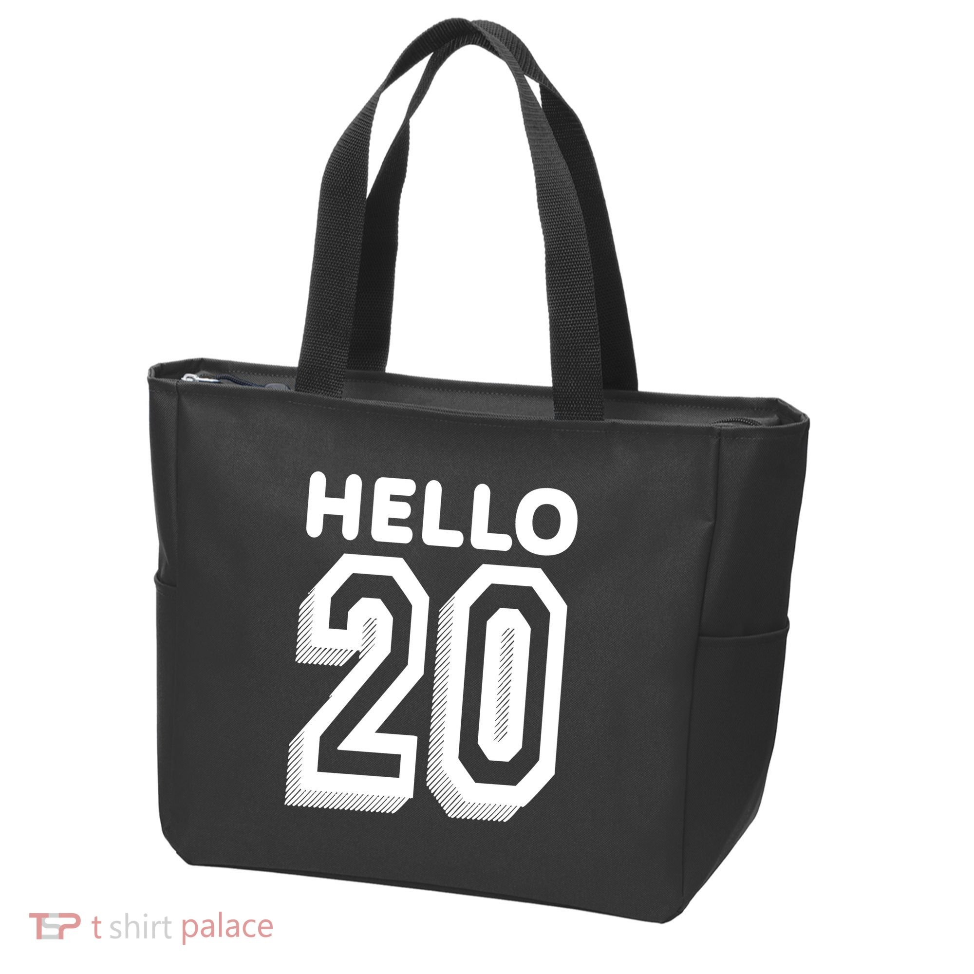 Hello 20 Funny 20th Birthday Tote Bag