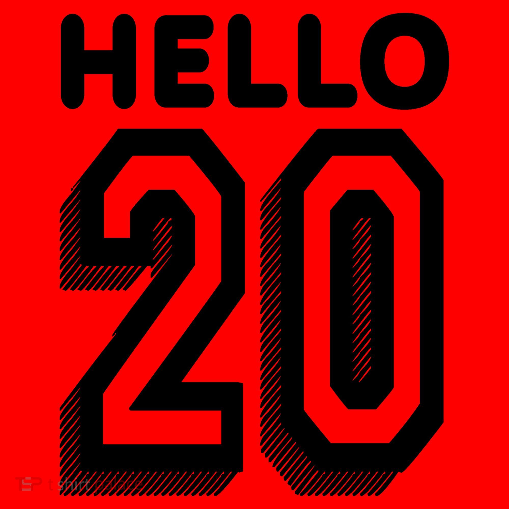 Hello 20 Funny 20th Birthday Santa Hat