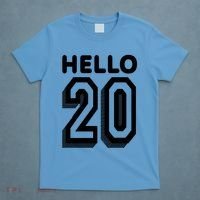Hello 20 Funny 20th Birthday T-Shirt thumb 4