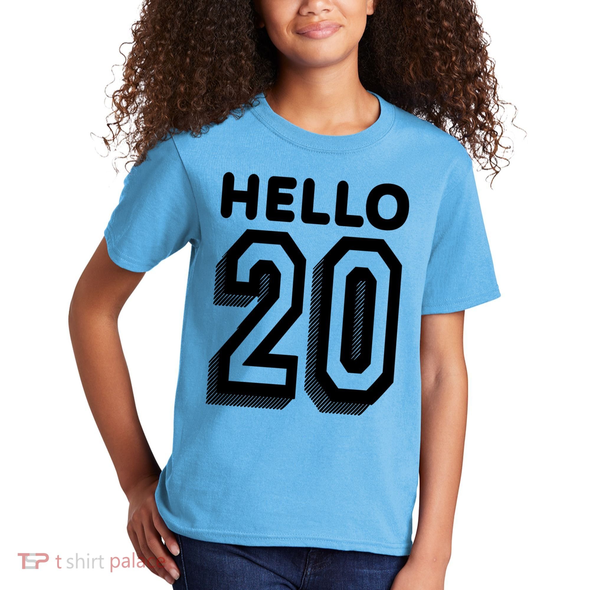 Hello 20 Funny 20th Birthday Kids T-Shirt