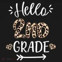 Hello 2nd Grade Cute Leopard Heart Doggie Tank thumb 4