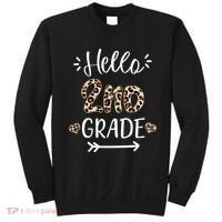 Hello 2nd Grade Cute Leopard Heart Sweatshirt thumb 0