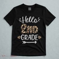 Hello 2nd Grade Cute Leopard Heart T-Shirt thumb 5