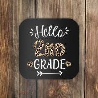 Hello 2nd Grade Cute Leopard Heart Coaster thumb 0