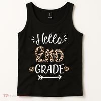 Hello 2nd Grade Cute Leopard Heart Tank Top thumb 2