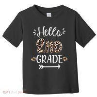 Hello 2nd Grade Cute Leopard Heart Toddler T-Shirt thumb 0
