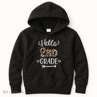 Hello 2nd Grade Cute Leopard Heart Kids Hoodie thumb 0