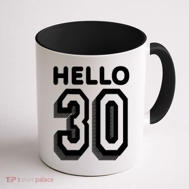 Hello 30 Funny 30th Birthday Coffee Mug back