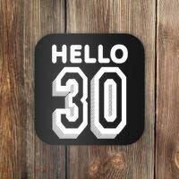 Hello 30 Funny 30th Birthday Coaster thumb 0