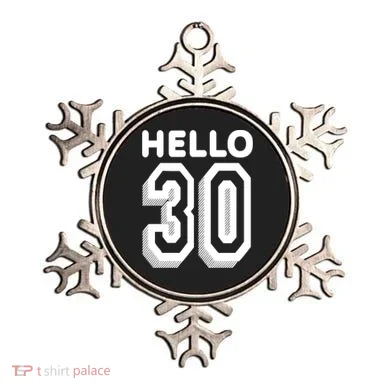 Hello 30 Funny 30th Birthday Ornament
