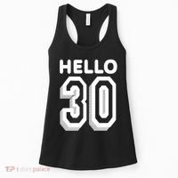 Hello 30 Funny 30th Birthday Women's Tank Top thumb 0
