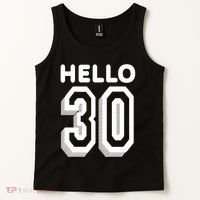 Hello 30 Funny 30th Birthday Tank Top thumb 2