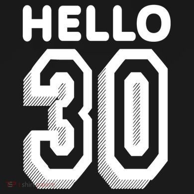 Hello 30 Funny 30th Birthday Women's Tri-Blend 3/4-Sleeve Raglan Shirt