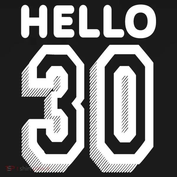 Hello 30 Funny 30th Birthday Kids Sweatshirt