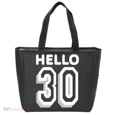Hello 30 Funny 30th Birthday Tote Bag
