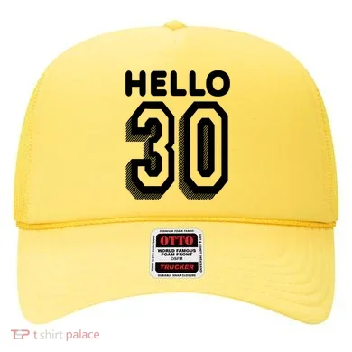 Hello 30 Funny 30th Birthday Hat