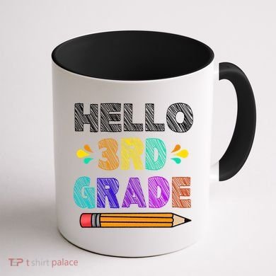 Hello 3rd Grade Coffee Mug back
