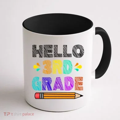 Hello 3rd Grade Coffee Mug back