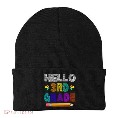 Hello 3rd Grade Beanie