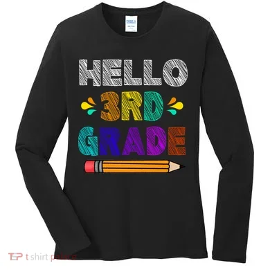 Hello 3rd Grade Women's Long Sleeve Shirt