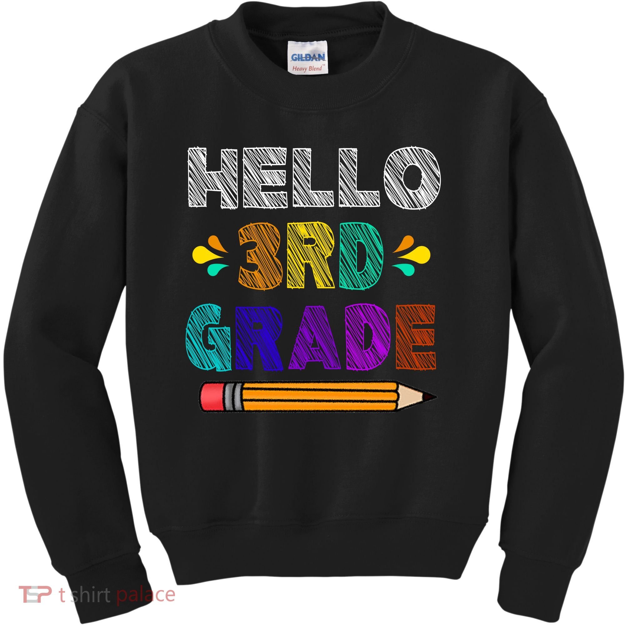 Hello 3rd Grade Kids Sweatshirt