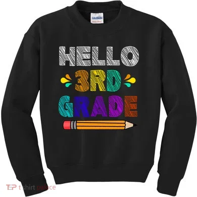 Hello 3rd Grade Kids Sweatshirt