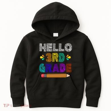Hello 3rd Grade Kids Hoodie