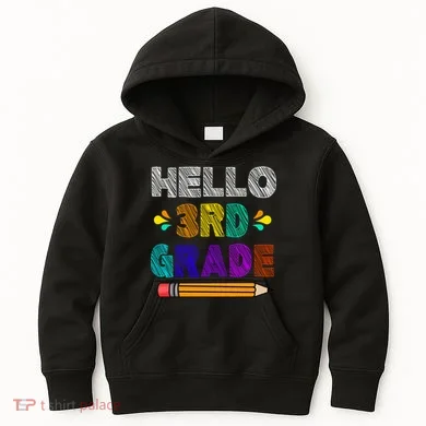 Hello 3rd Grade Kids Hoodie