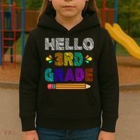 Hello 3rd Grade Kids Hoodie thumb 3