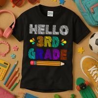 Hello 3rd Grade Kids T-Shirt thumb 3