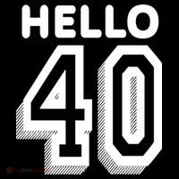 Hello 40 Funny 40th Birthday Apron thumb 3