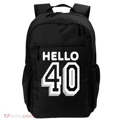 Hello 40 Funny 40th Birthday Backpack