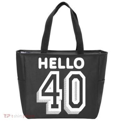 Hello 40 Funny 40th Birthday Tote Bag