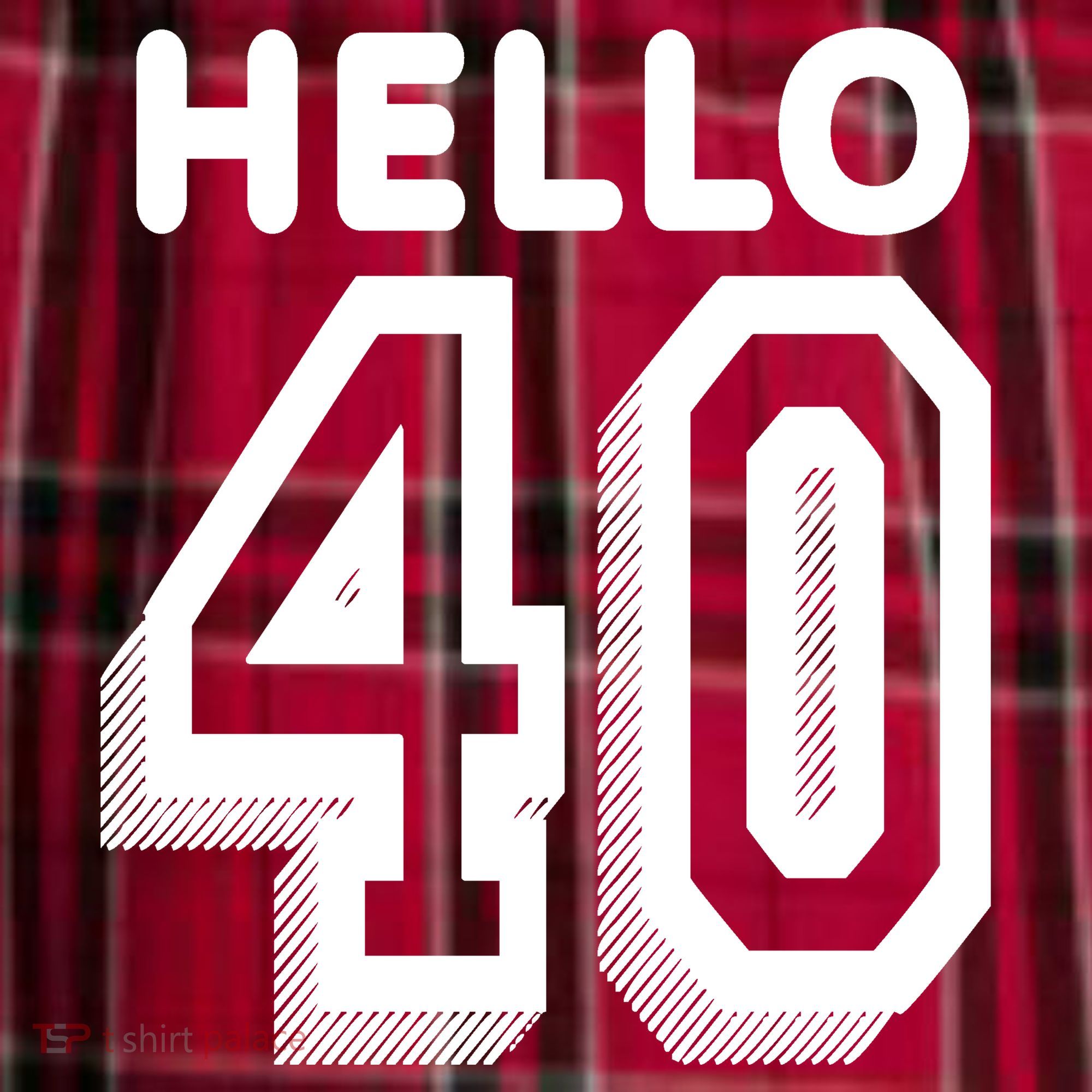 Hello 40 Funny 40th Birthday Men's Flannel Plaid Pajama Pants