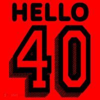 Hello 40 Funny 40th Birthday Santa Hat thumb 1