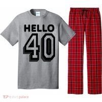 Hello 40 Funny 40th Birthday Pajama Set thumb 0