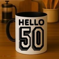 Hello 50 Funny 50th Birthday Coffee Mug thumb 4