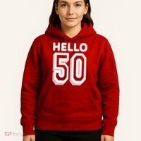 Hello 50 Funny 50th Birthday Hoodie thumb 5
