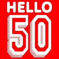 Hello 50 Funny 50th Birthday Sweatshirt thumb 3