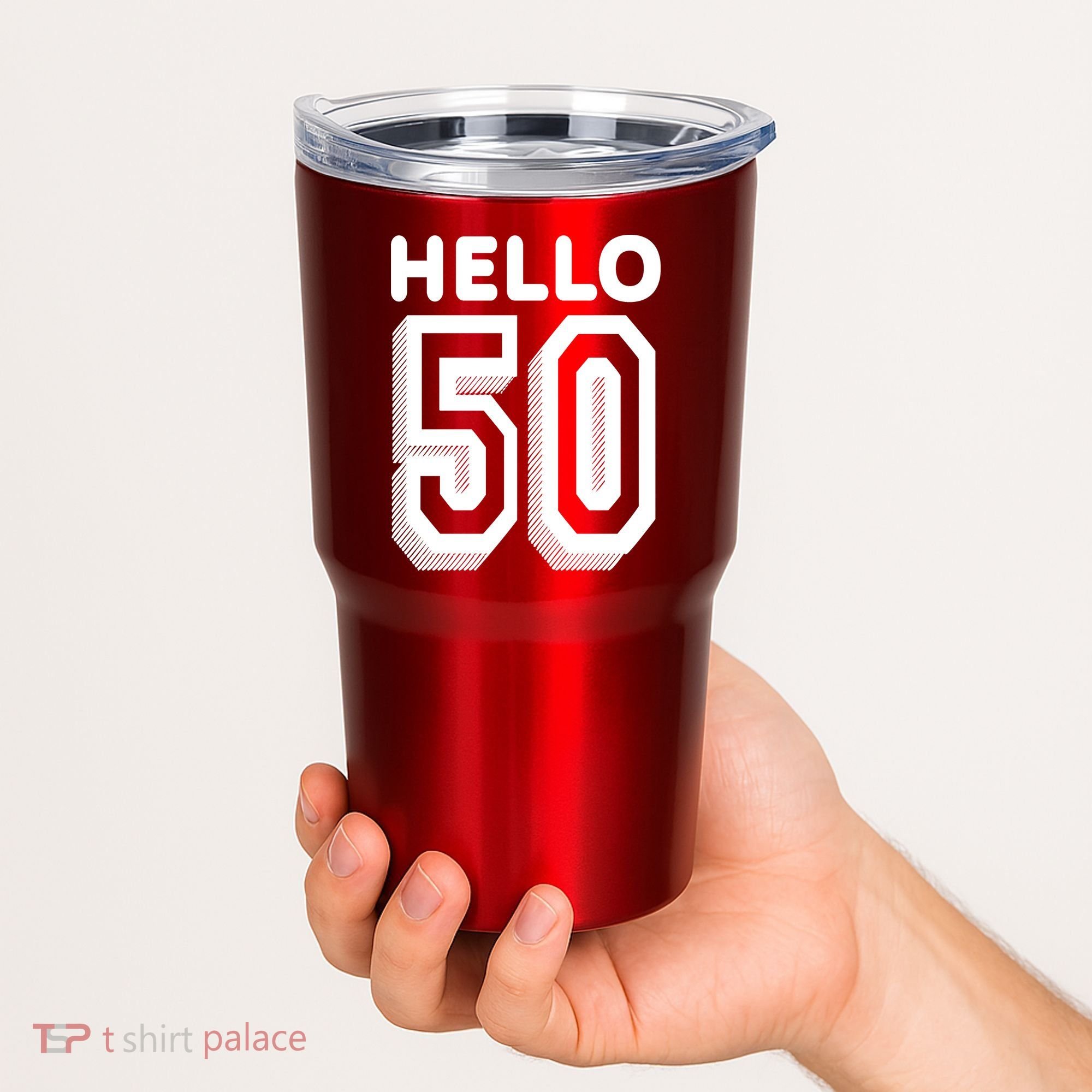 Hello 50 Funny 50th Birthday Tumbler