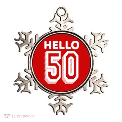 Hello 50 Funny 50th Birthday Ornament