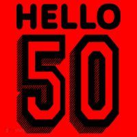 Hello 50 Funny 50th Birthday Santa Hat thumb 1