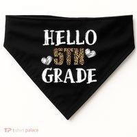 Hello 5th Grade USA-Made Doggie Bandana thumb 0