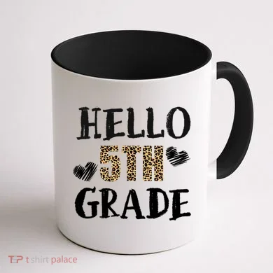 Hello 5th Grade Coffee Mug back