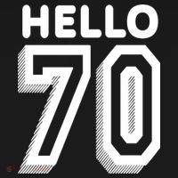 Hello 70 Funny 70th Birthday USA-Made Doggie Bandana thumb 2