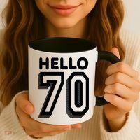 Hello 70 Funny 70th Birthday Coffee Mug thumb 3