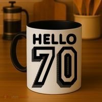 Hello 70 Funny 70th Birthday Coffee Mug thumb 4
