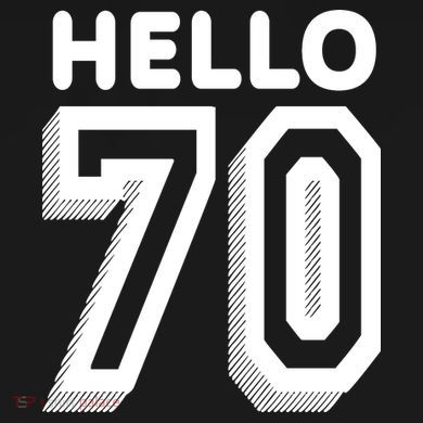 Hello 70 Funny 70th Birthday Drawstring Bag